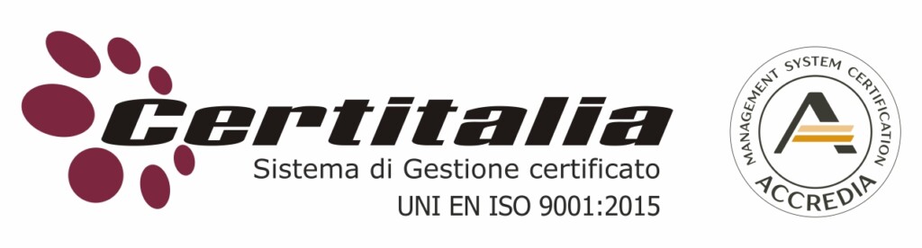 Certitalia UNI EN ISO 9001:2015 certified management system seal (Accredia)